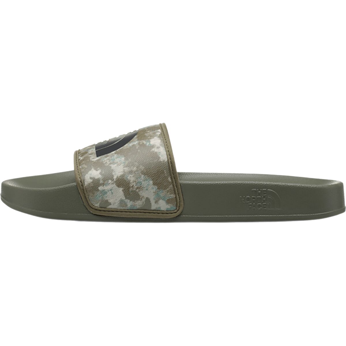 Image of The North Face Base Camp Slide III Sandal - Men's Military Olive Stippled Camo Print, 12.0