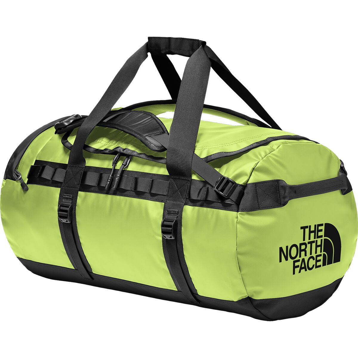 The North Face Base Camp M 71L Duffel Bag Sharp Green/TNF Black, One Size