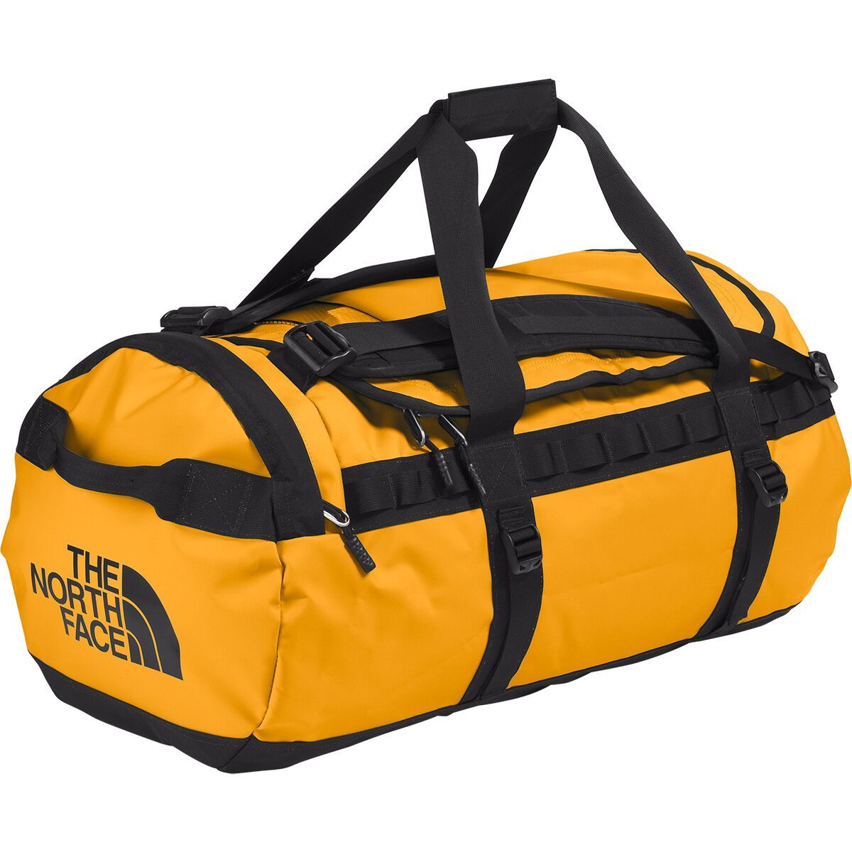 Image of The North Face Base Camp M 71L Duffel Bag Summit Gold/TNF Black-NPF, One Size
