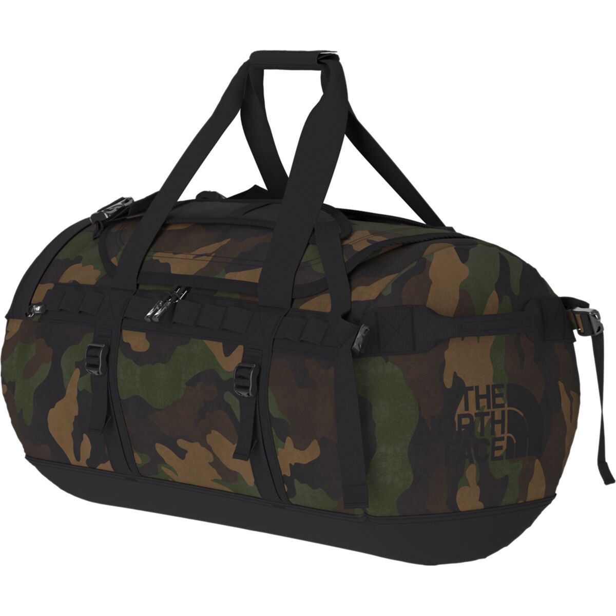 The North Face Base Camp M 71L Duffel Bag TNF Black Camo/TNF Black