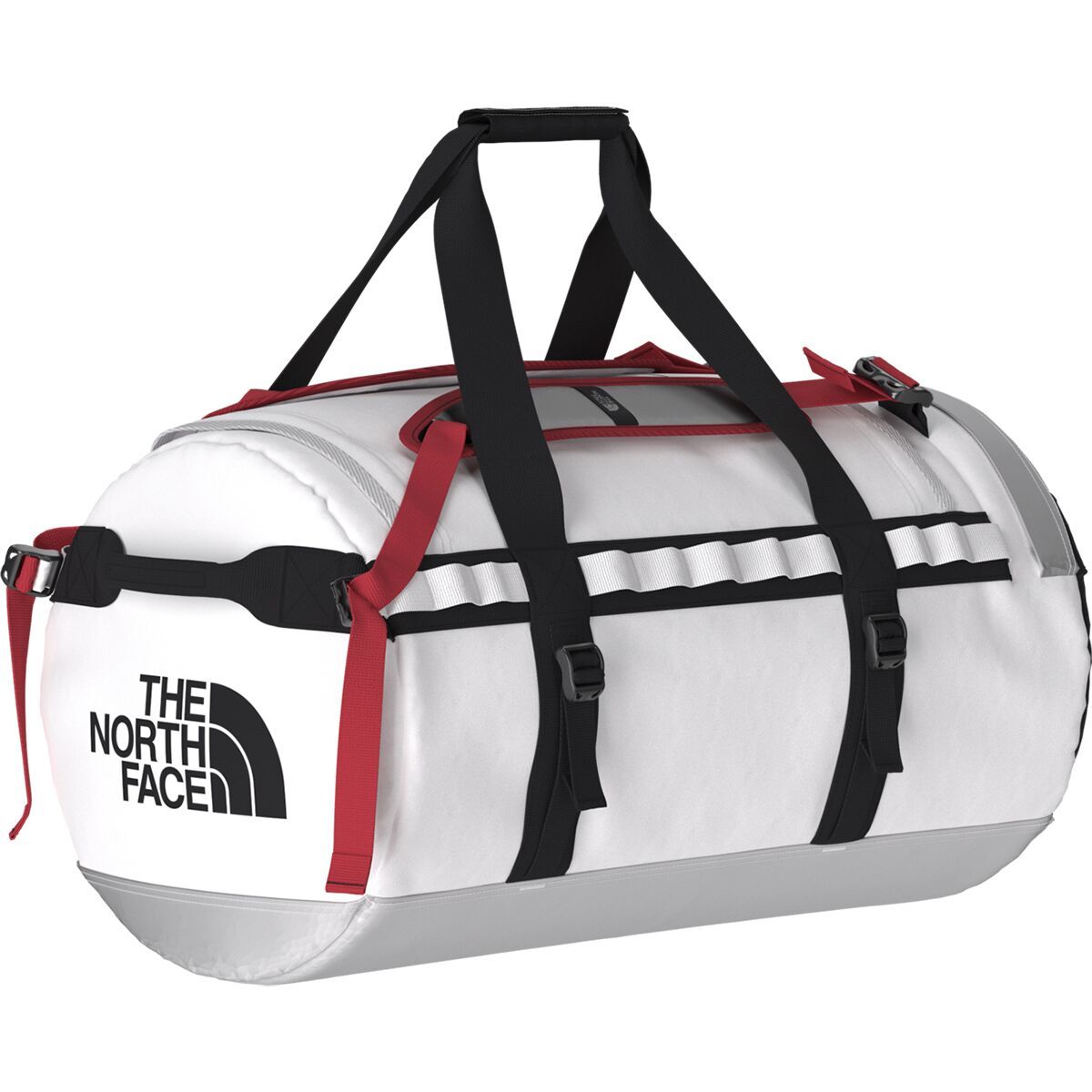 Image of The North Face Base Camp M 71L Duffel Bag TNF White/TNF Black/Elevation Red, One Size