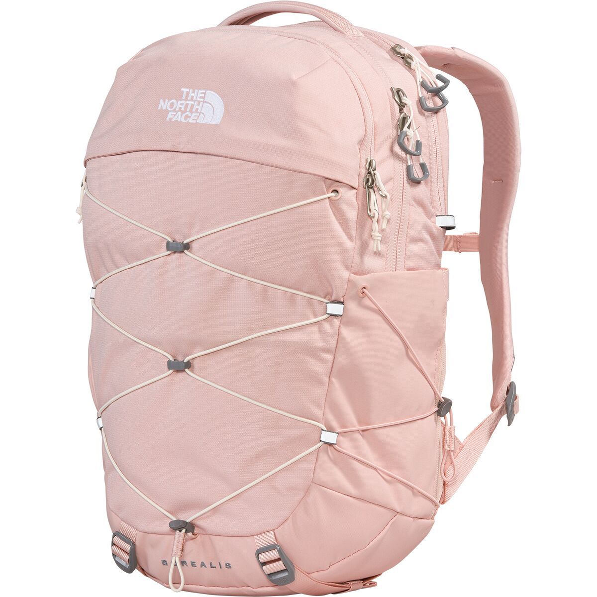 Image of The North Face Borealis 27L Backpack - Women's Pink Moss Dark Heather/Gardenia White, One Size