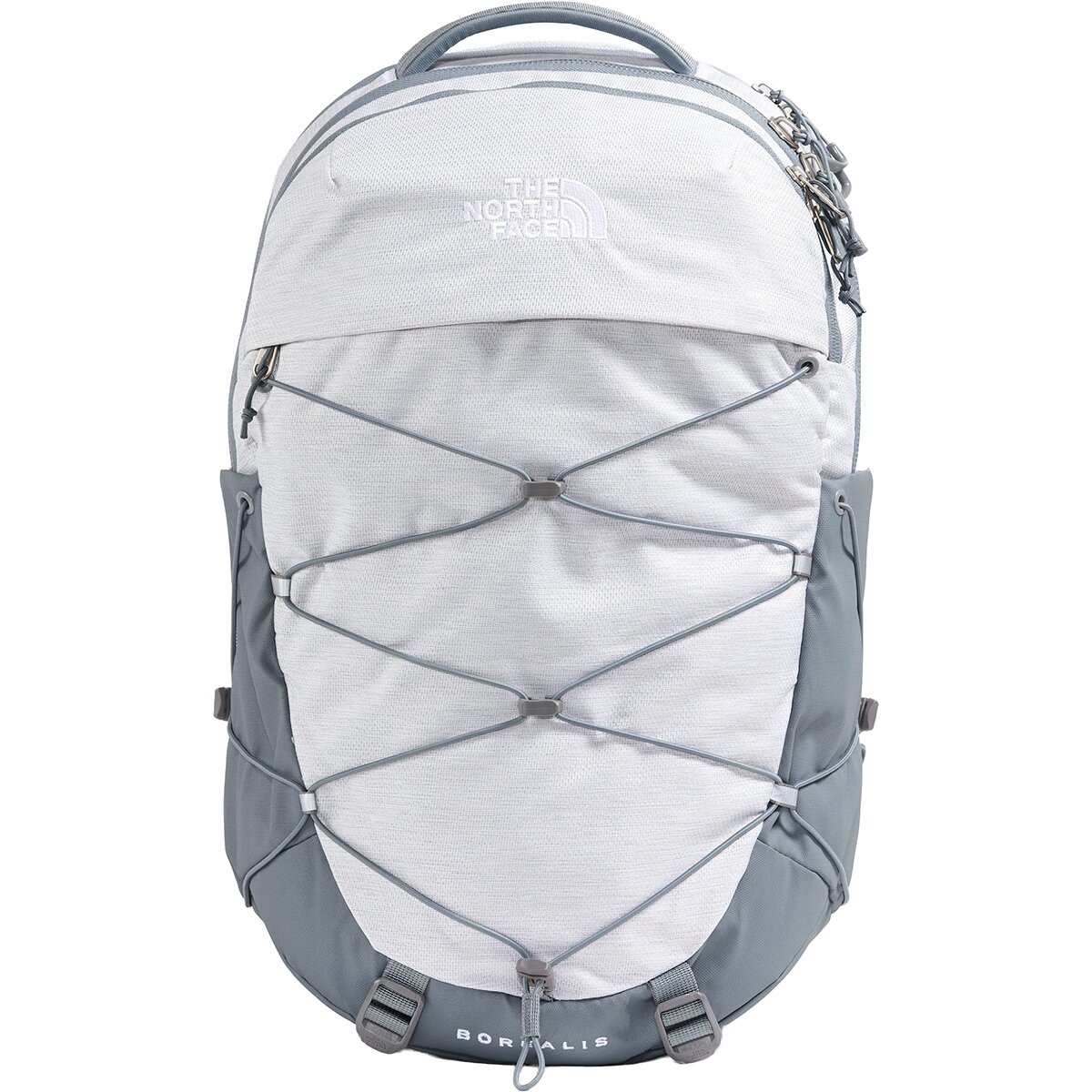 Image of The North Face Borealis 27L Backpack - Women's TNF White Metallic Melange/Mid Grey-NPF, One Size