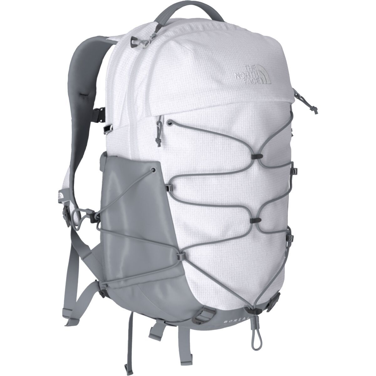 Image of The North Face Borealis 27L Backpack - Women's TNF White Metallic Melange/Mid Grey-NPF, One Size