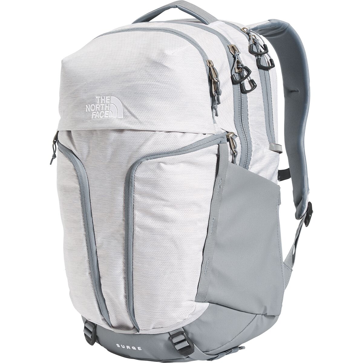 The North Face Surge 31L Backpack - Women's TNF White Metallic Melange/Mid Grey-NPF