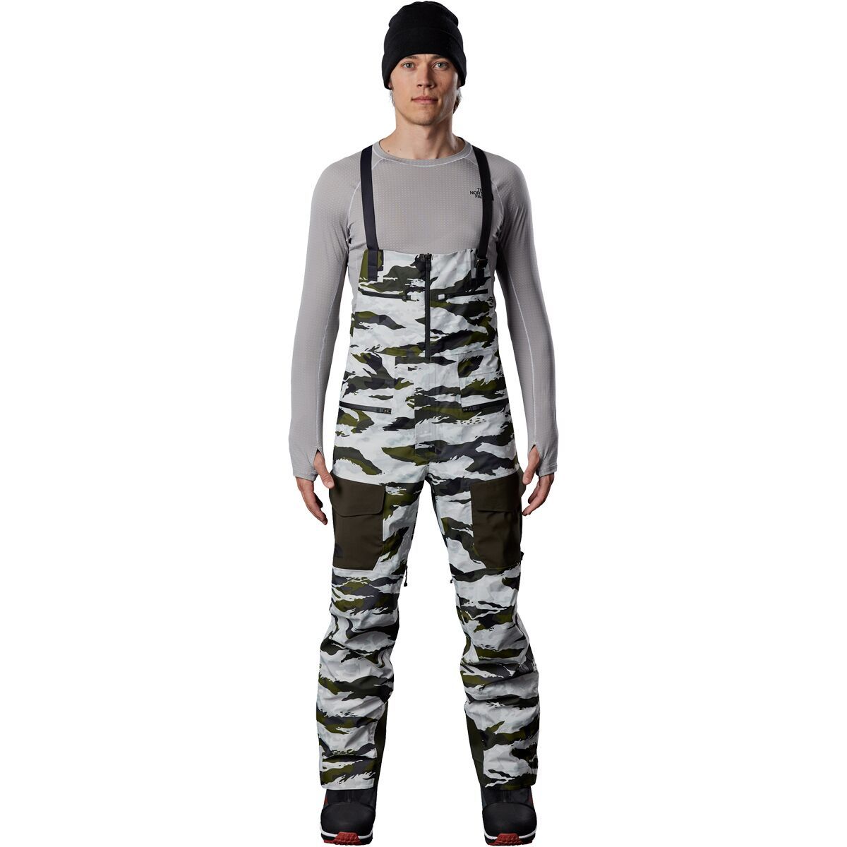 The North Face A-CAD FUTURELIGHT Bib Pant - Men's Rocko Green Mixed Camo Print, L/Reg