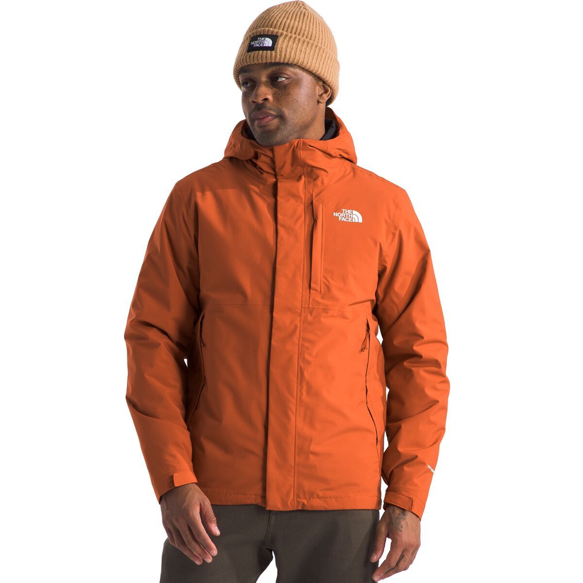 The North Face Carto Triclimate Jacket - Men's Earthen Copper/TNF Black, XXL