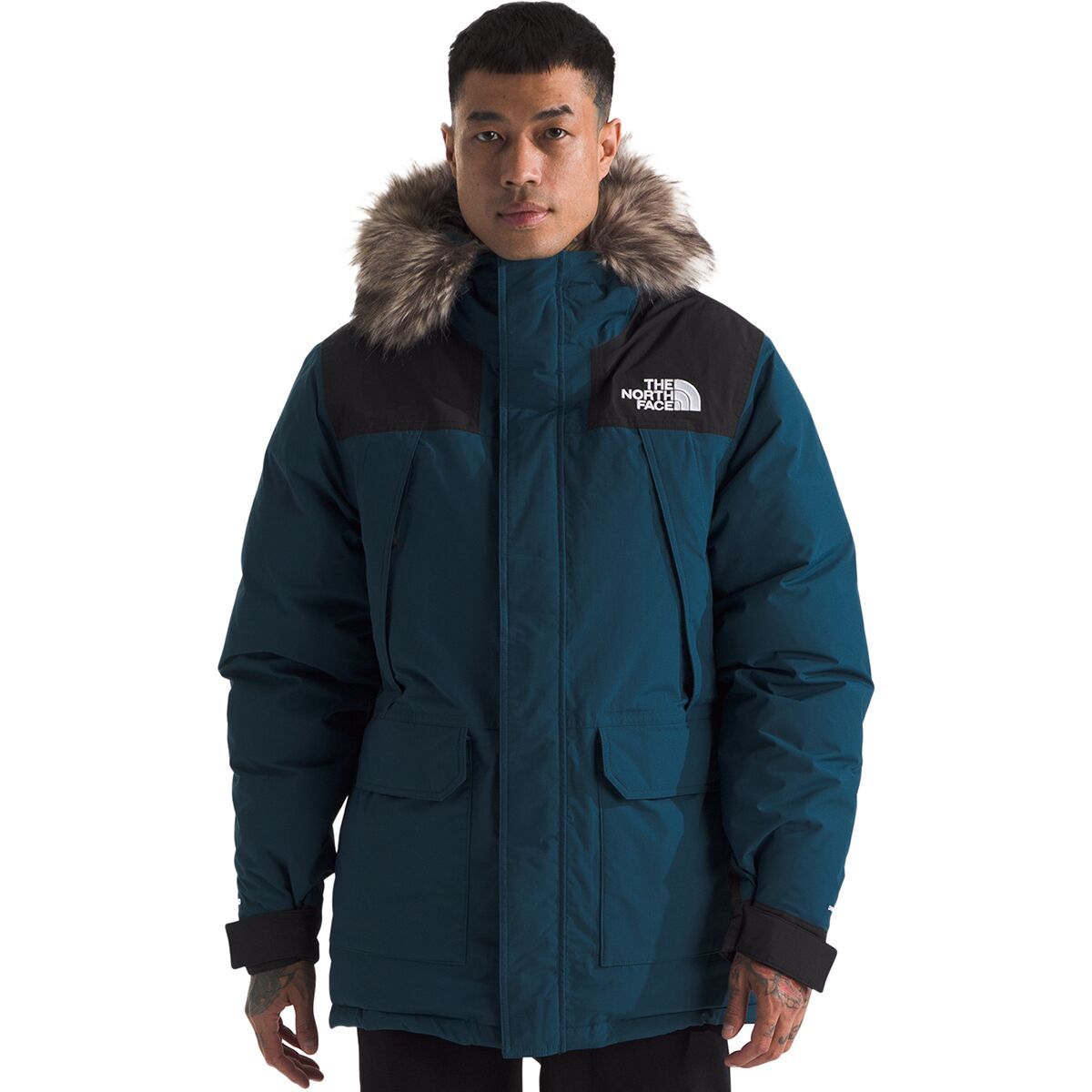 Image of The North Face McMurdo Down Parka - Men's Midnight Petrol/TNF Black, XL