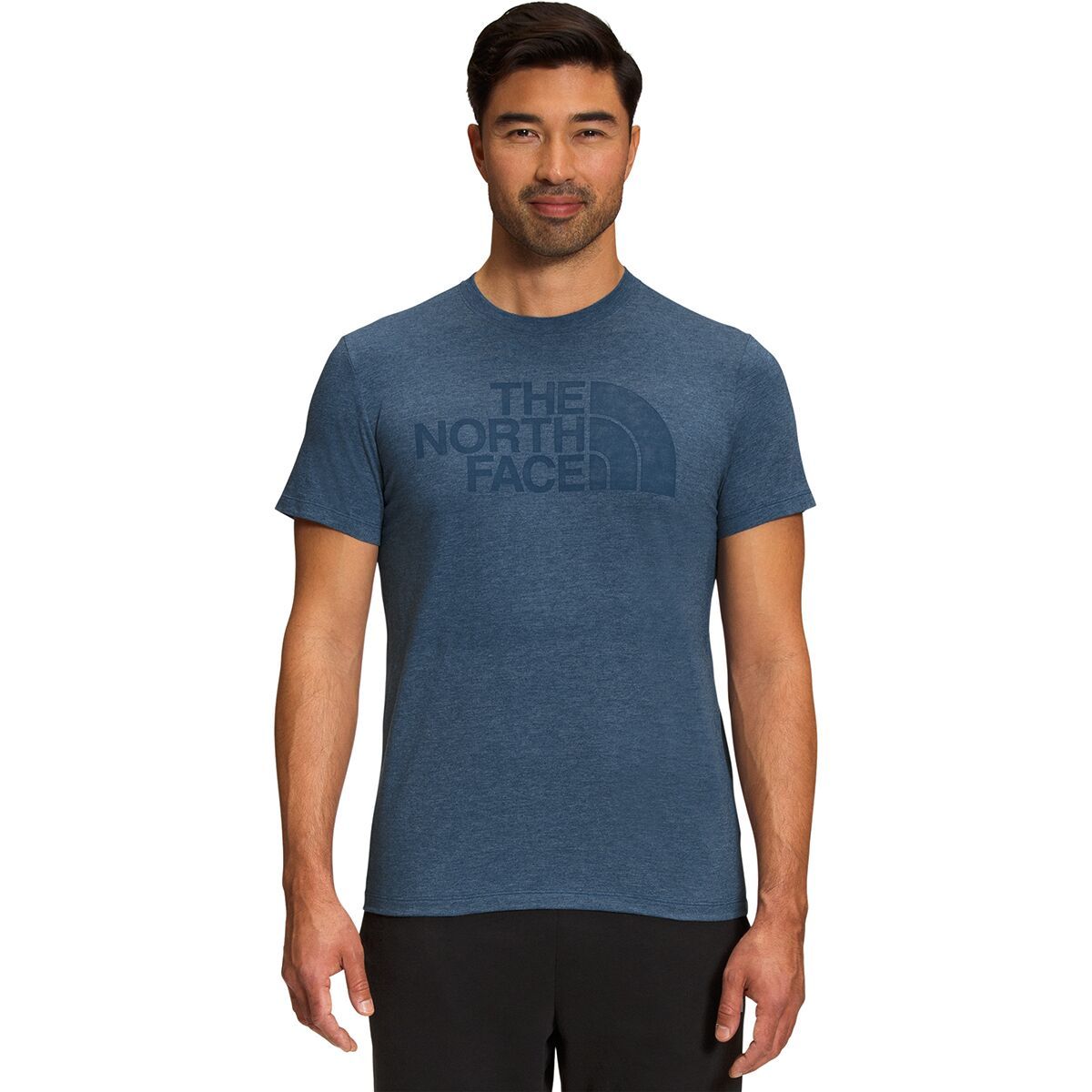 The North Face Half Dome Tri-Blend T-Shirt - Men's Shady Blue Heather/Shady Blue, 3XL