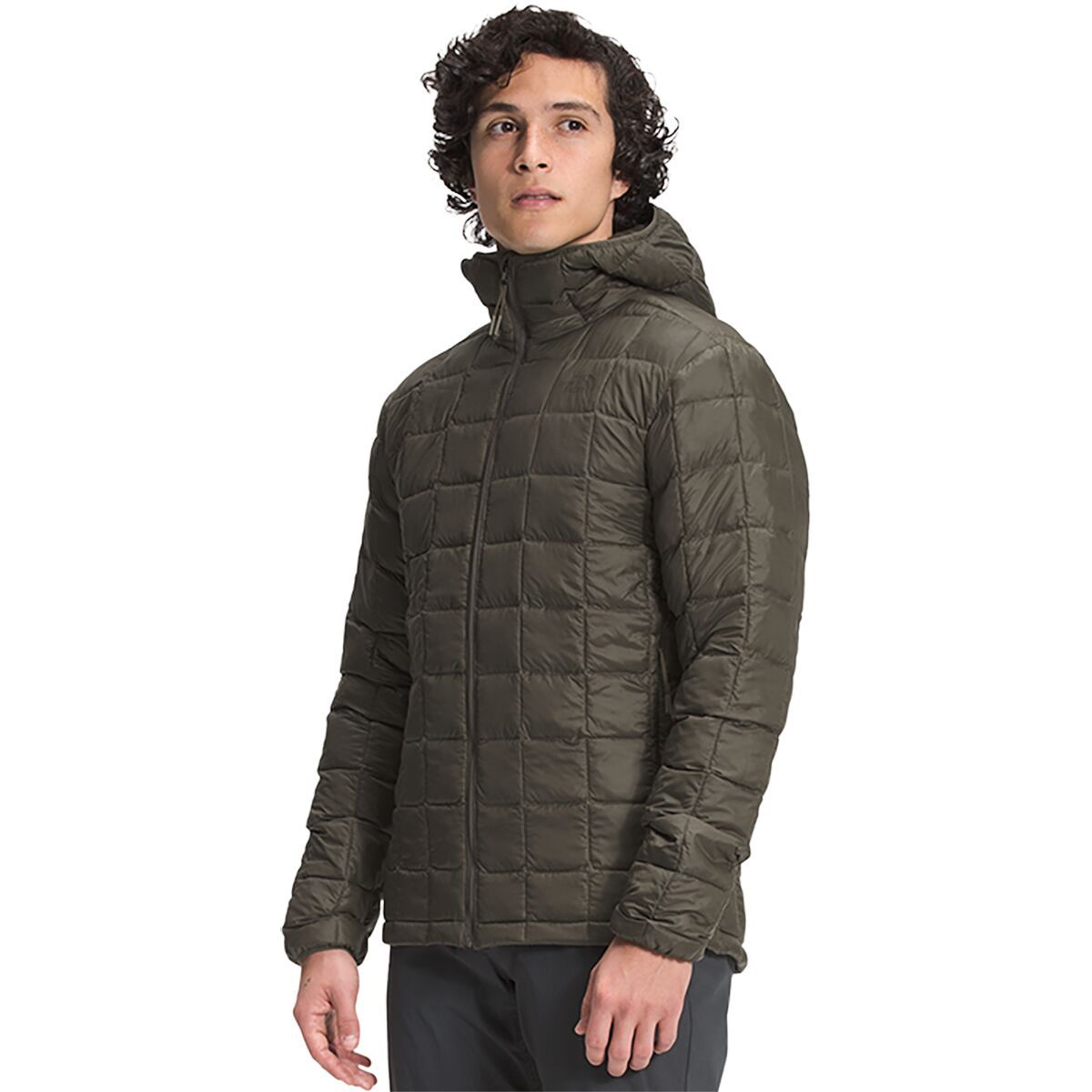 The North Face ThermoBall Eco Hoodie - Men's New Taupe Green, L