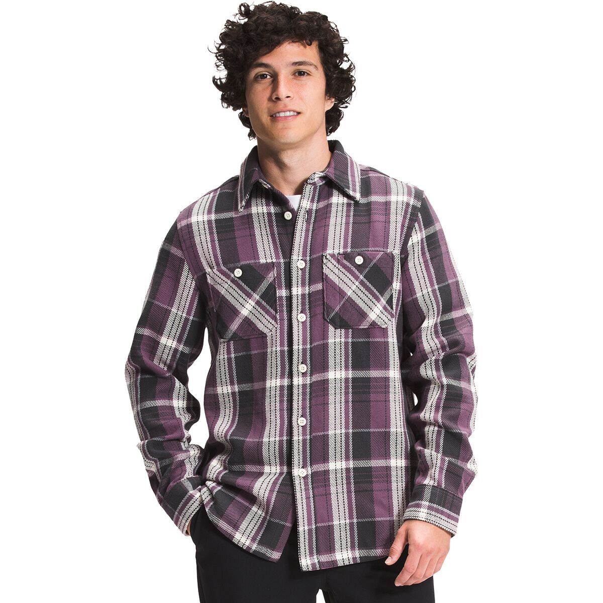 The North Face Valley Twill Flannel Shirt - Men's Pikes Purple Large Half Dome Plaid, XL