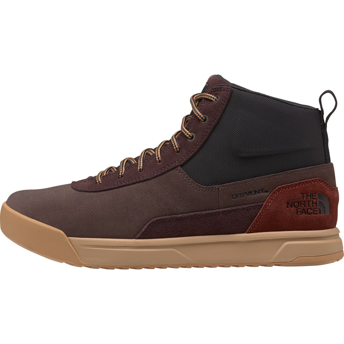 Image of The North Face Larimer Mid Waterproof Boot - Men's Coal Brown/Almond Butter, 8.5