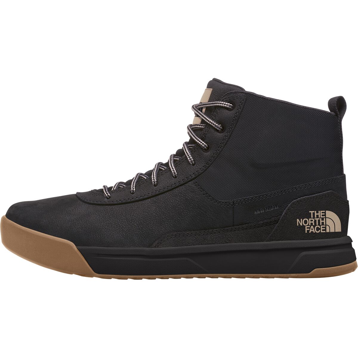 Image of The North Face Larimer Mid Waterproof Boot - Men's TNF Black/Vintage Khaki, 10.0