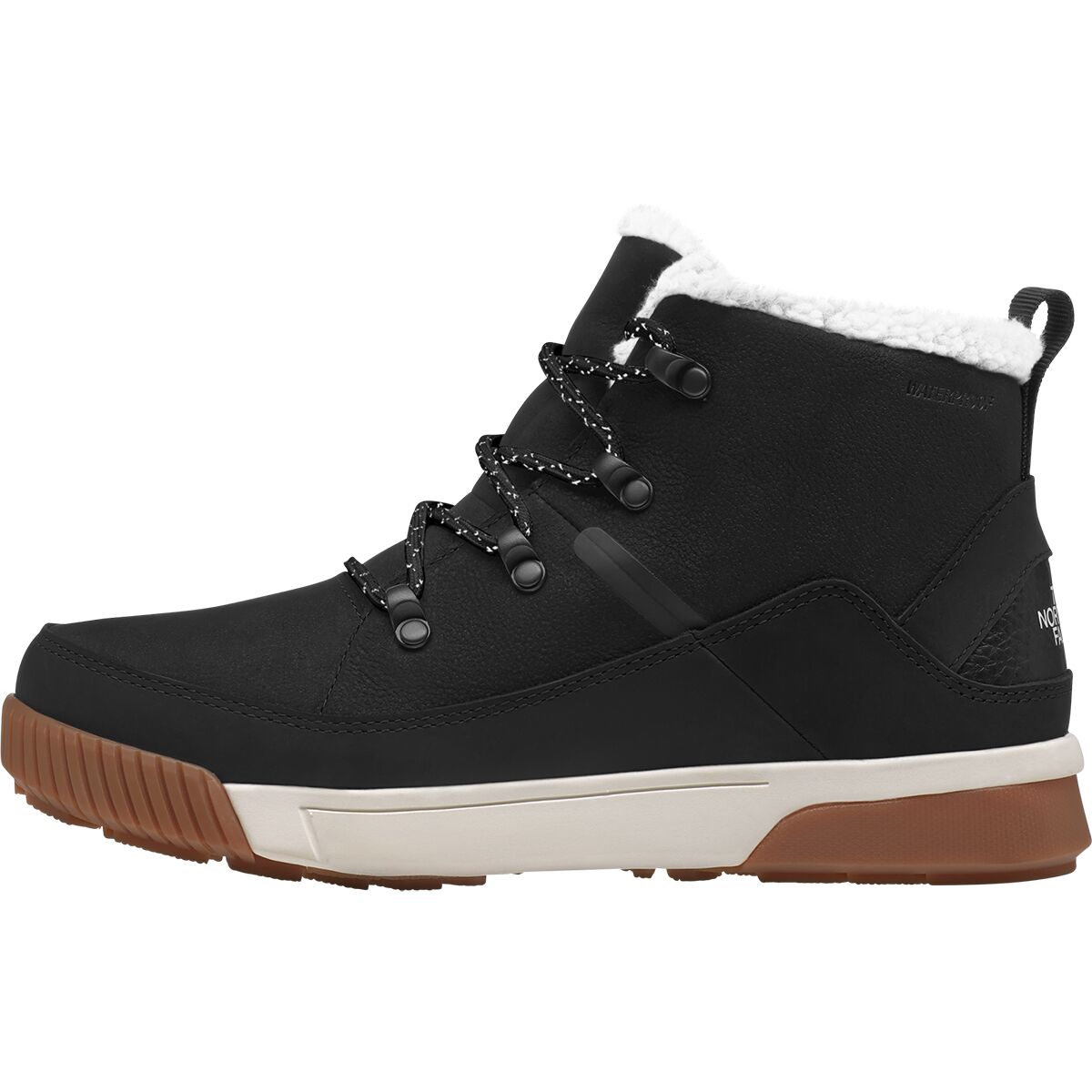 Image of The North Face Sierra Mid Lace Waterproof Boot - Women's TNF Black/Gardenia White, 7.5