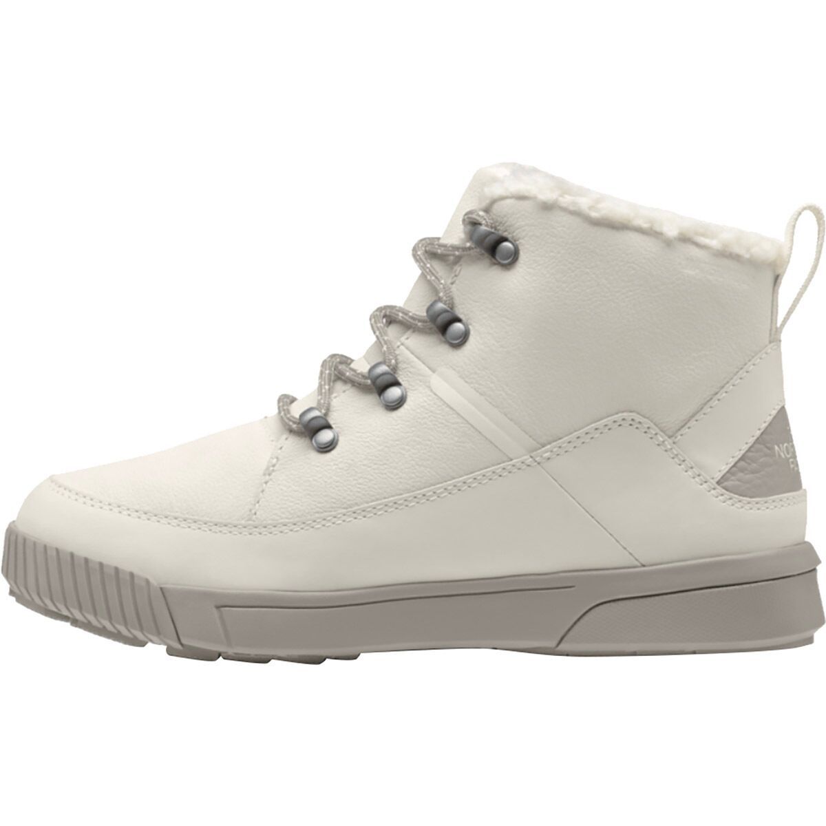 Image of The North Face Sierra Mid Lace Waterproof Boot - Women's White Dune/Silver Grey, 9.0