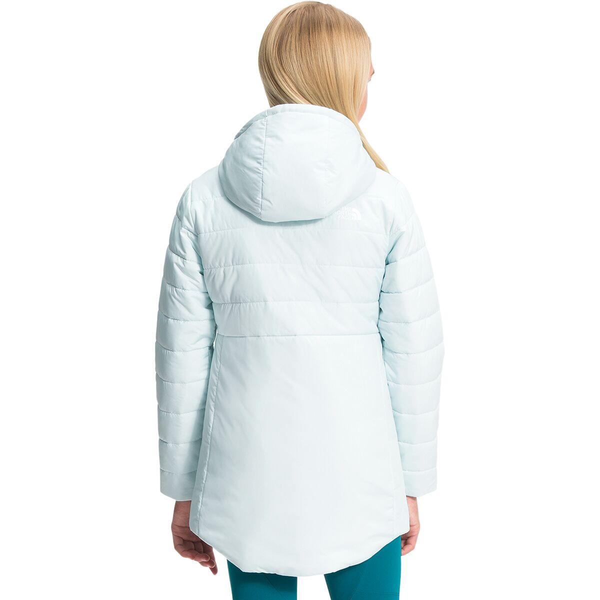 the north face big girls hooded mossbud swirl parka