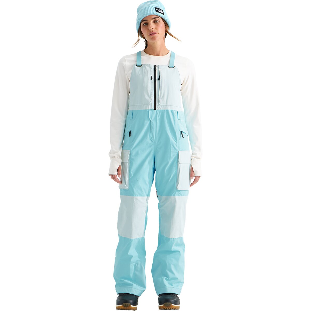 Image of The North Face Freedom Bib Pant - Women's Glacier/Pearl Stone, XL/Reg