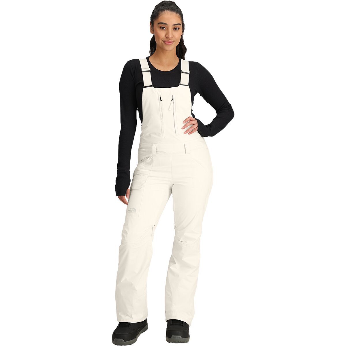 Image of The North Face Freedom Bib Pant - Women's White Dune, L/Reg