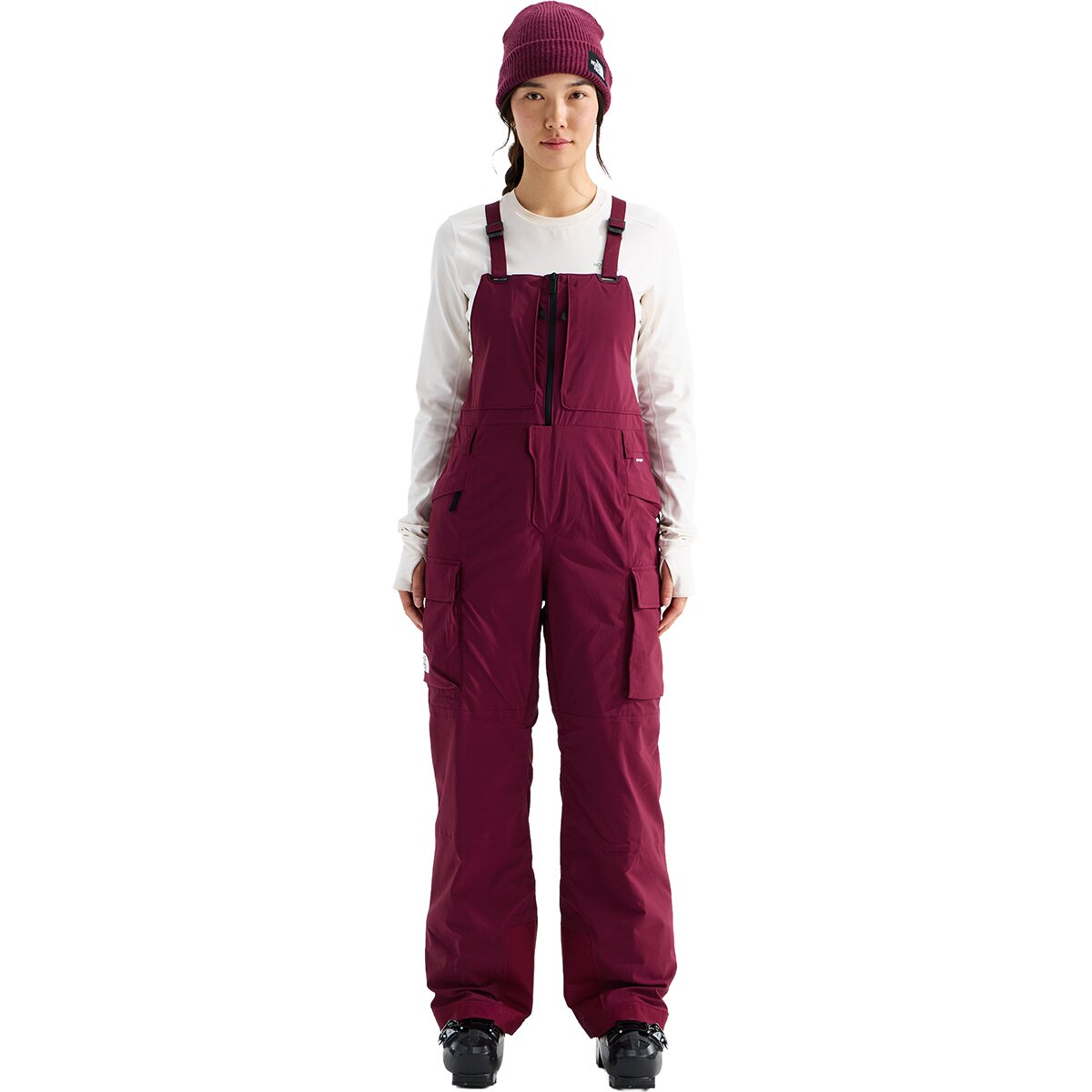 Image of The North Face Freedom Insulated Bib Pant - Women's Burgundy Crush, XXL/Reg