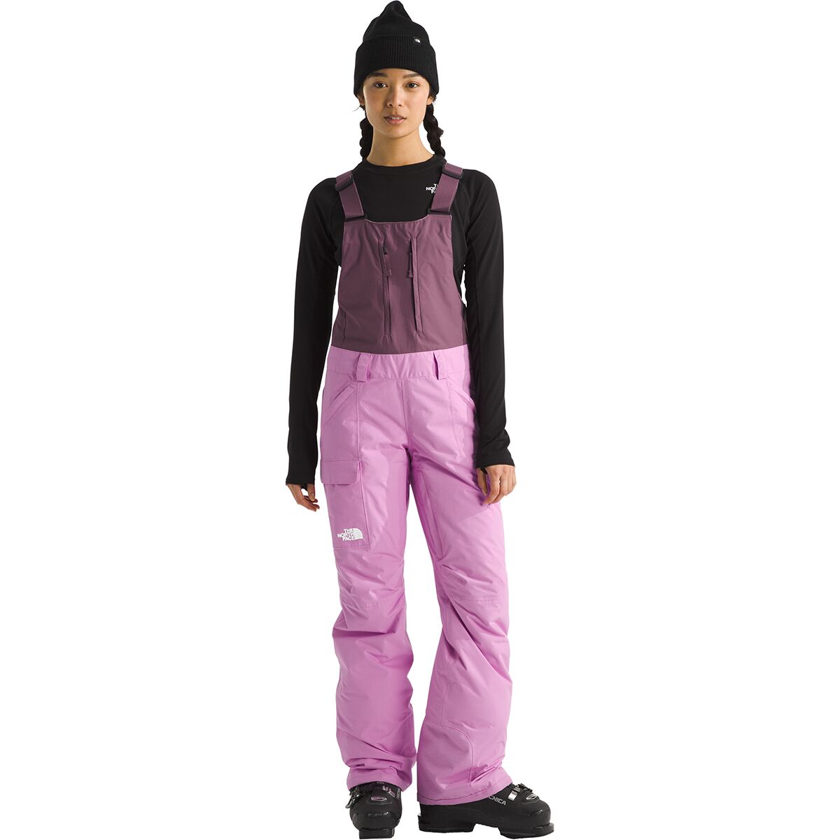 Image of The North Face Freedom Insulated Bib Pant - Women's Midnight Mauve/Dragonfruit, M/Reg