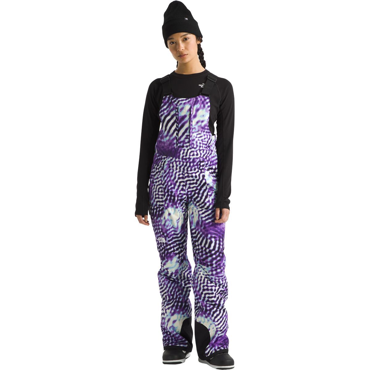 Image of The North Face Freedom Insulated Bib Pant - Women's TNF Purple The Lift Print, S/Reg