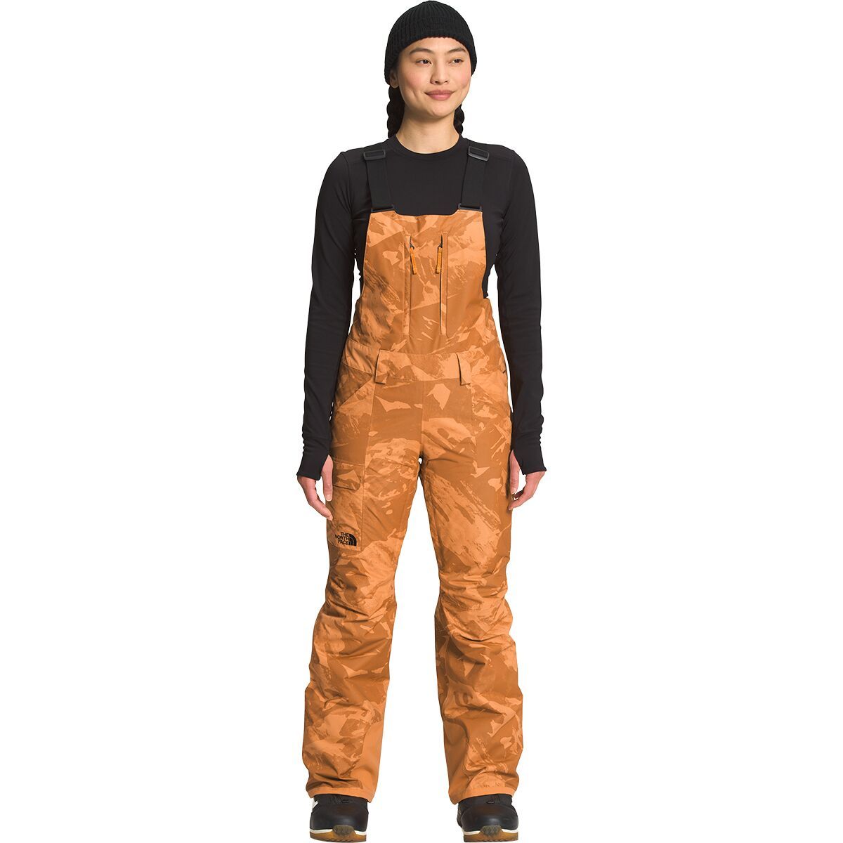 The North Face Freedom Insulated Bib Pant - Women's Topaz Tonal Mountainscape Print, XS/Reg