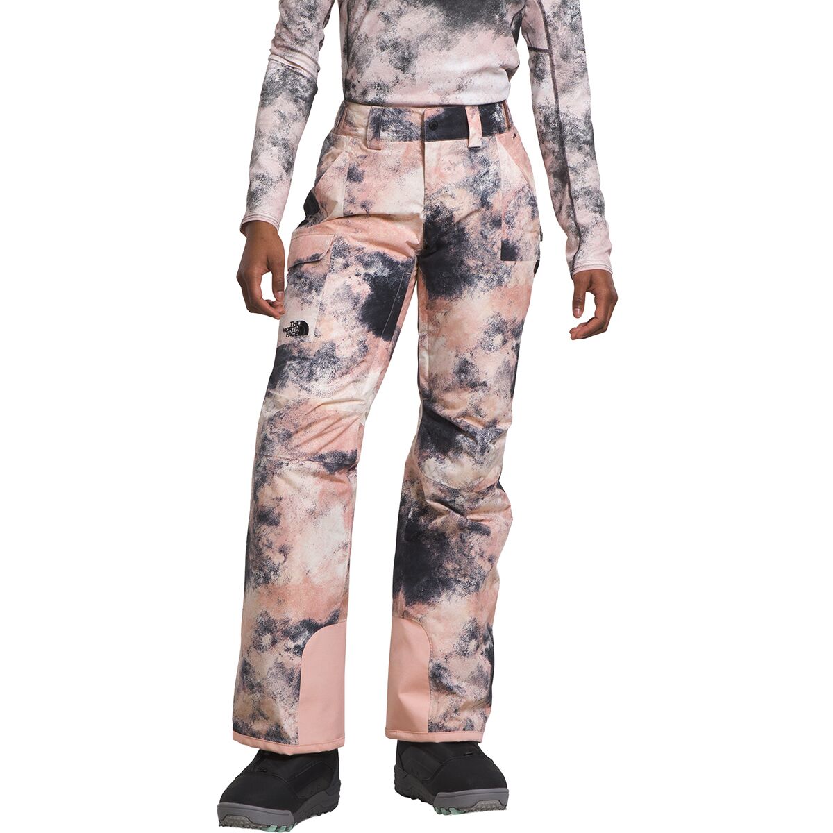 Image of The North Face Freedom Insulated Pant - Women's Pink Moss Faded Dye Camo Print, L/Reg