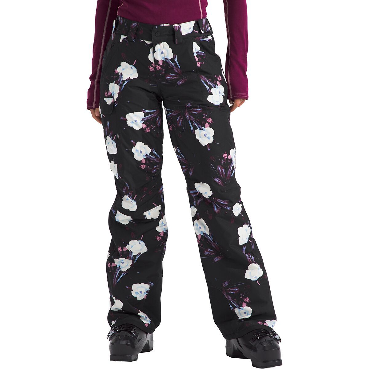 Image of The North Face Freedom Insulated Pant - Women's TNF Black Winter Flowers Print, S/Reg