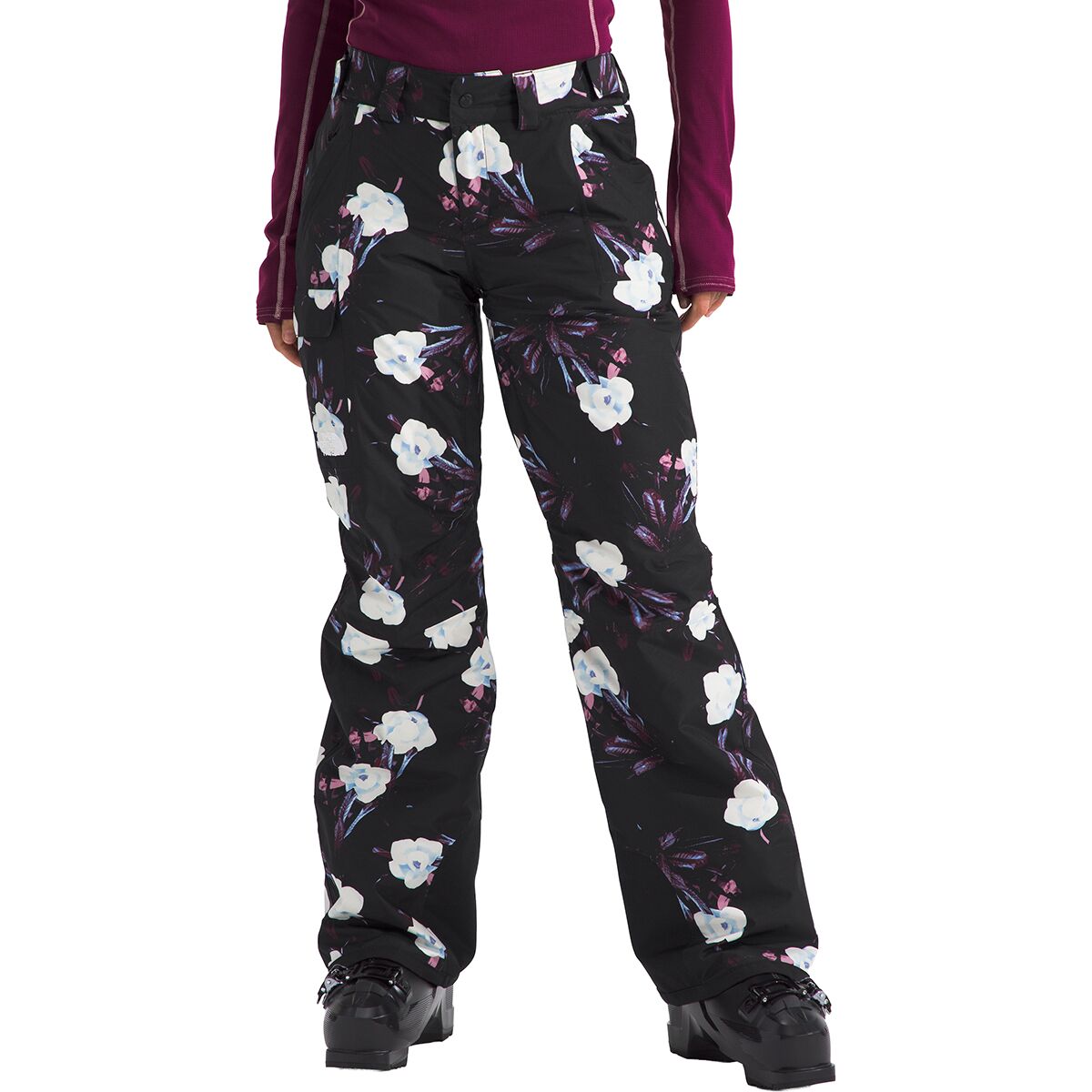 Image of The North Face Freedom Insulated Pant - Women's TNF Black Winter Flowers Print, S/Reg