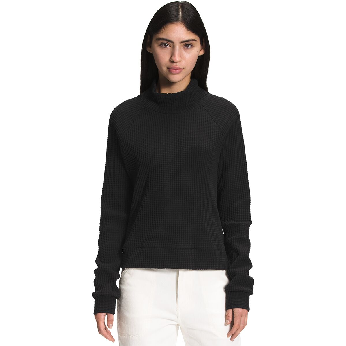 Image of The North Face Mock Neck Chabot Top - Women's TNF Black, XL
