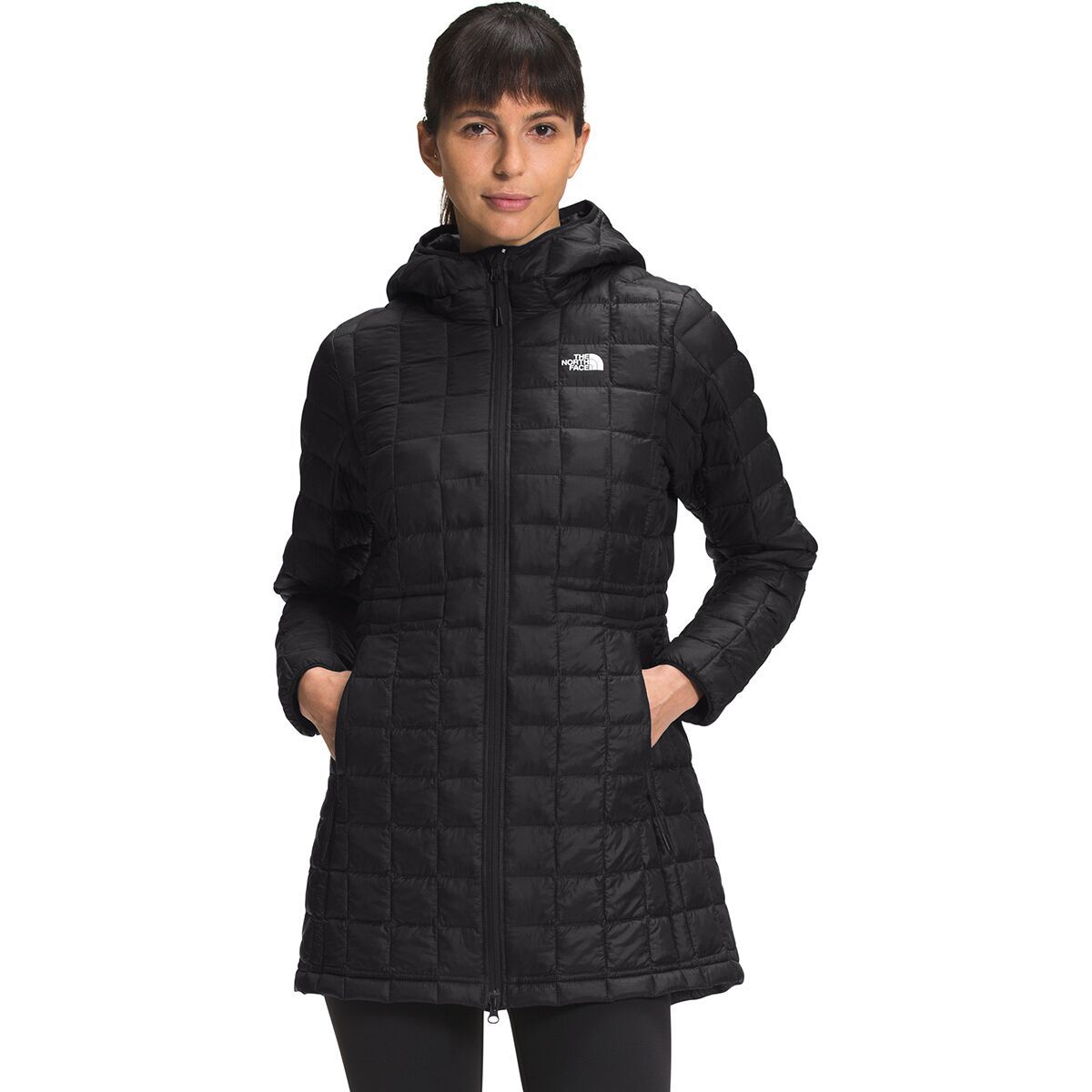 north face women's parka black