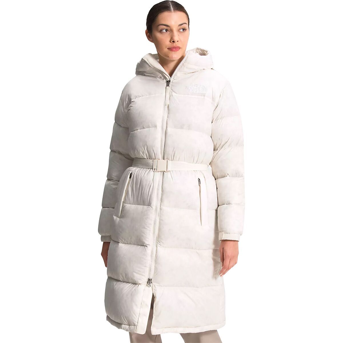 the north face nuptse long water repellent down coat