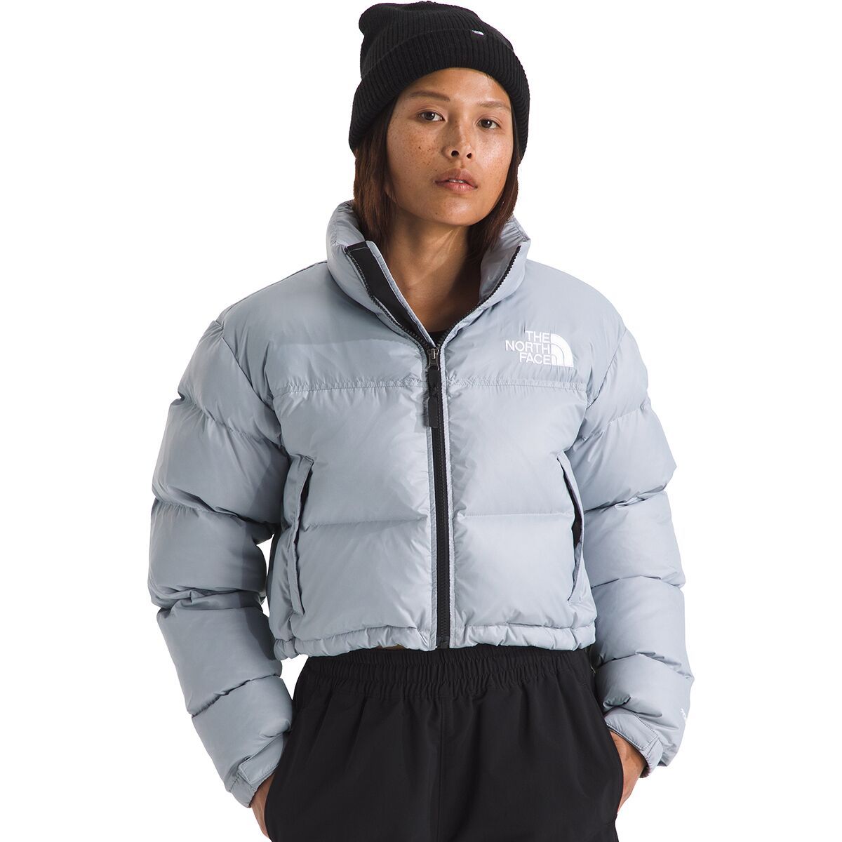 Image of The North Face Nuptse Short Jacket - Women's Blue Flax, L