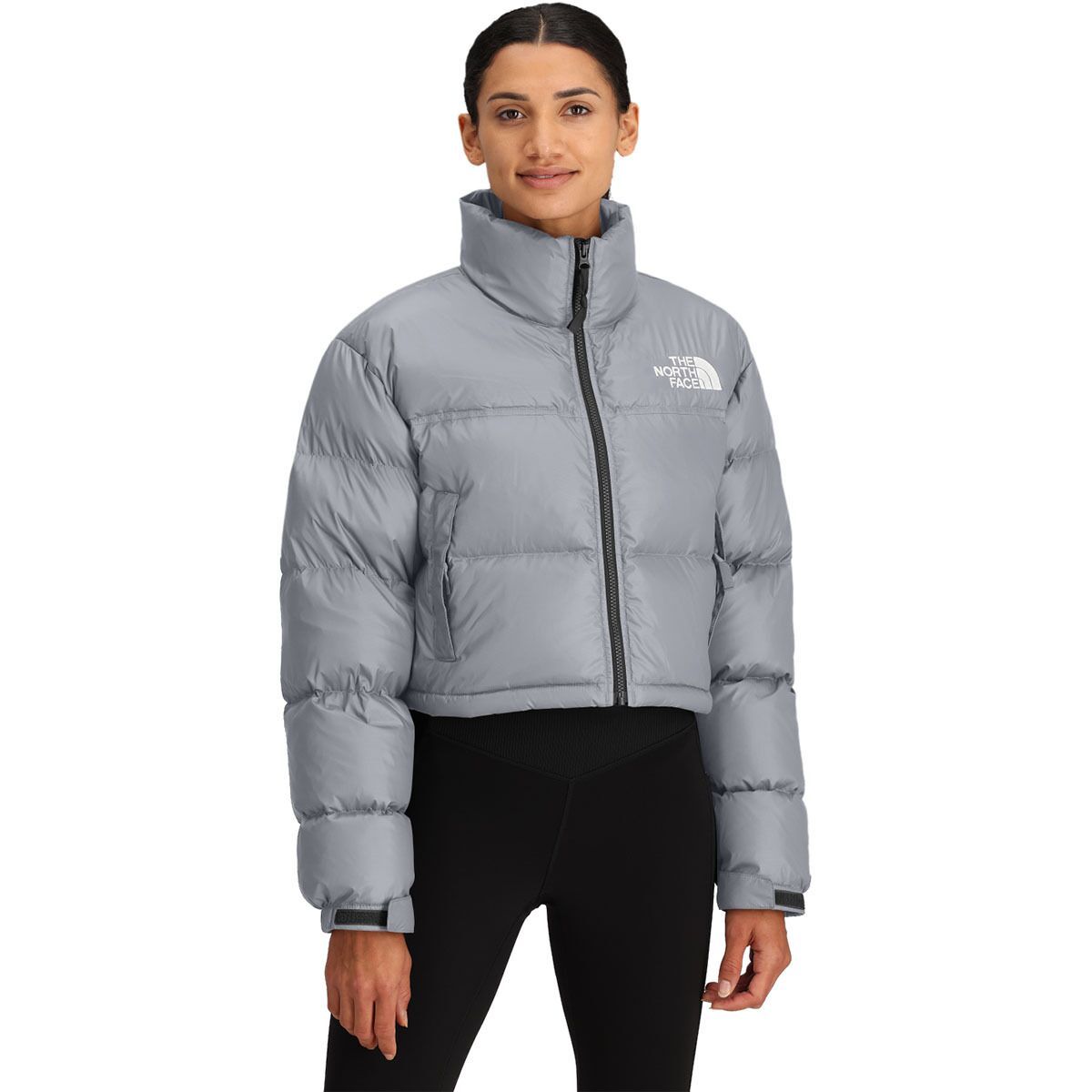 Image of The North Face Nuptse Short Jacket - Women's Blue Flax, XL