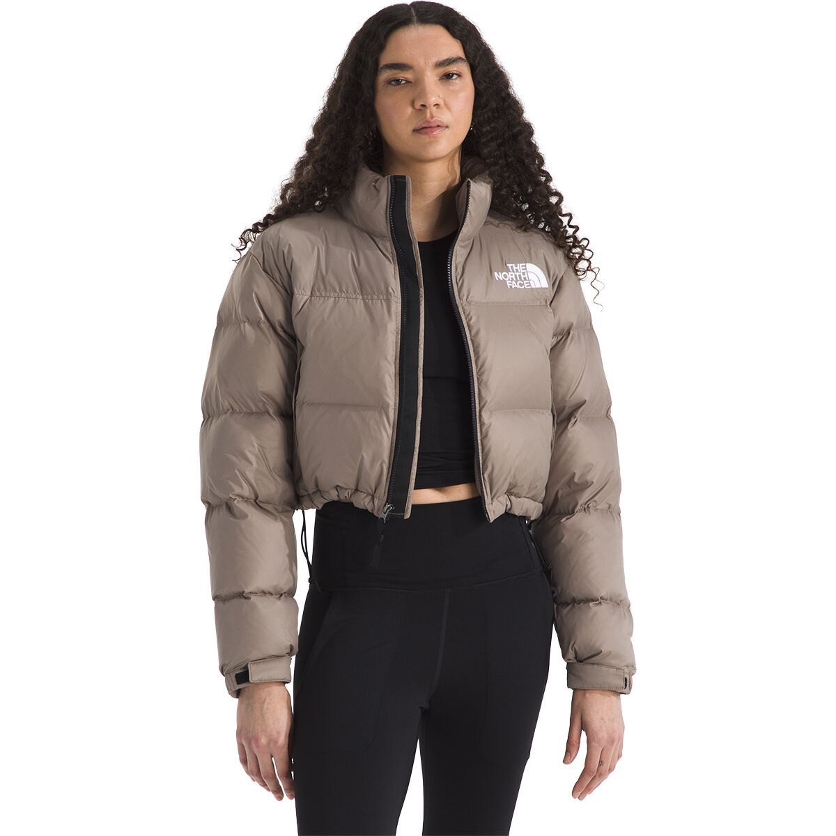 Image of The North Face Nuptse Short Jacket - Women's Mocha Brown, L