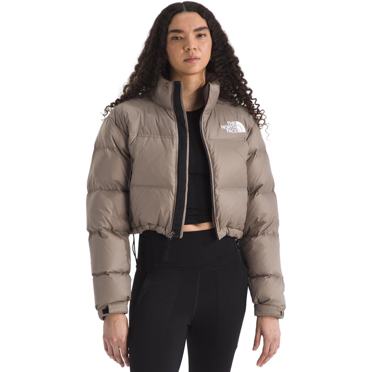 Image of The North Face Nuptse Short Jacket - Women's Mocha Brown, L