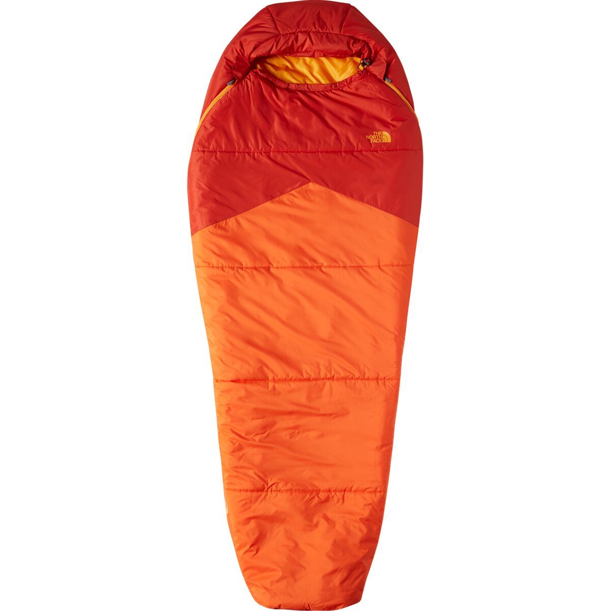 The North Face Wasatch Pro Sleeping Bag: 40F Synthetic Zion Orange/Persian Orange/NPF, Reg/Right Zip
