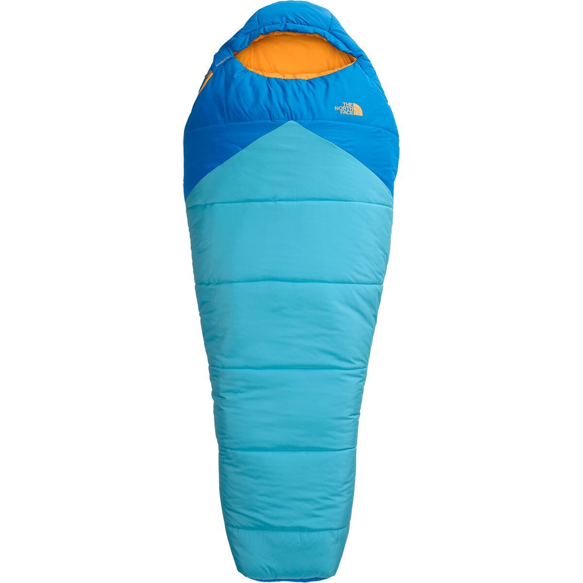 The North Face Wasatch Pro 20 Sleeping Bag: 20F Synthetic - Kids' Hero Blue/Norse Blue/NPF, Reg/Right Zip