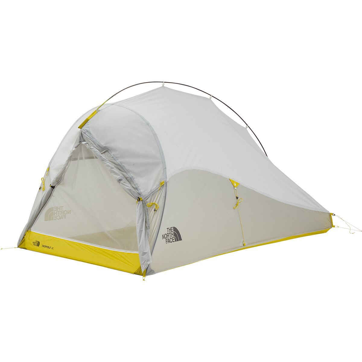 The North Face Tadpole SL Tent: 2-Person 3-Season Tin Grey/Acid Yellow, One Size