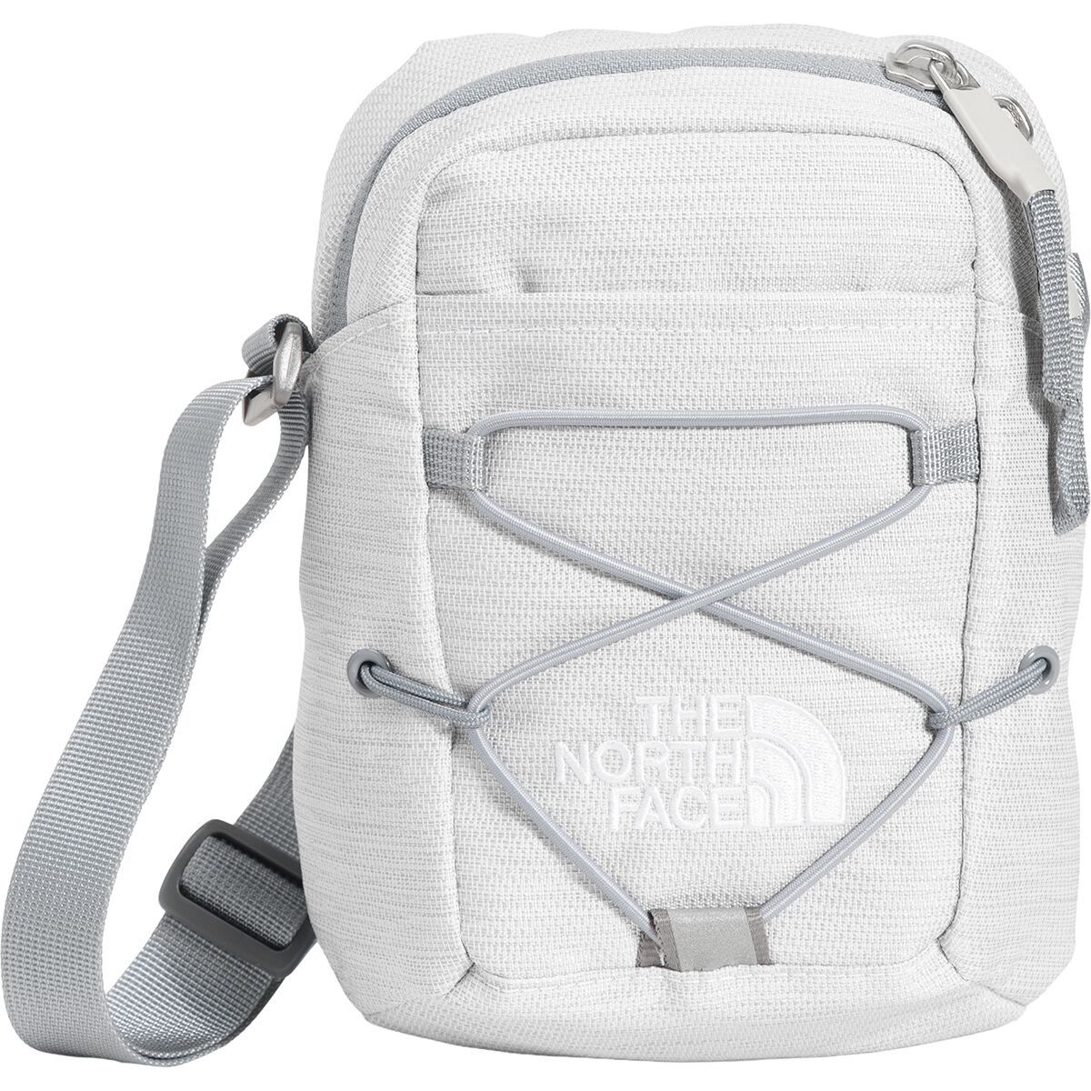 Image of The North Face Jester Crossbody TNF White Metallic Melange/Mid Grey-NPF, One Size