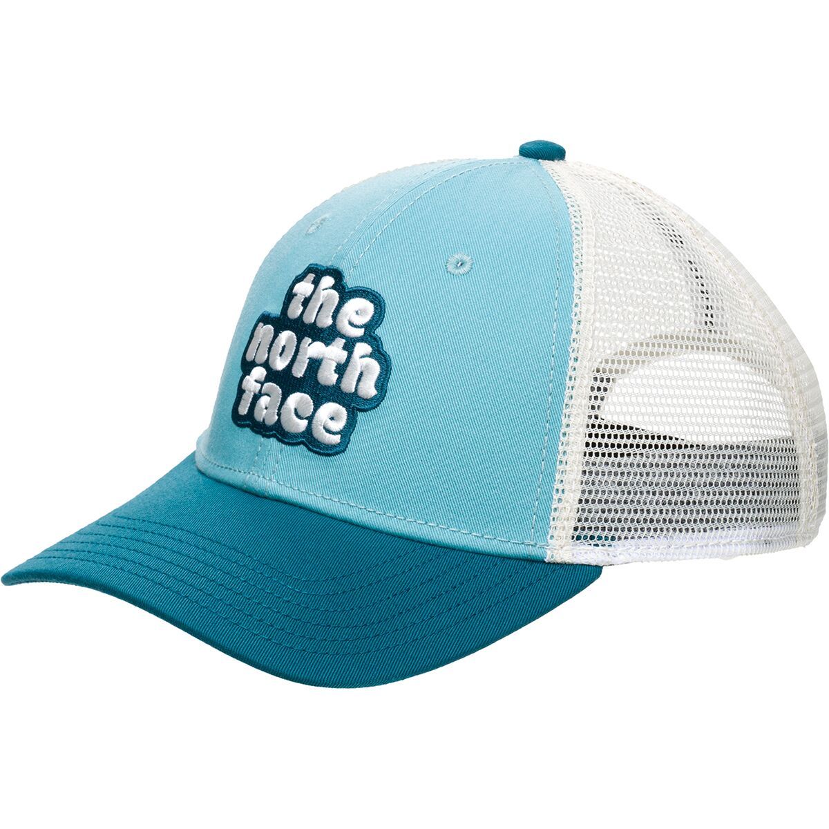 The North Face Mudder Trucker Hat - Men's Heritage Graphic/Reef Waters/Blue Coral, One Size