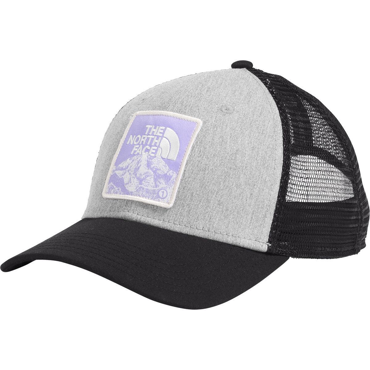 Image of The North Face Mudder Trucker Hat - Men's TNF Light Grey Heather/TNF Black, One Size
