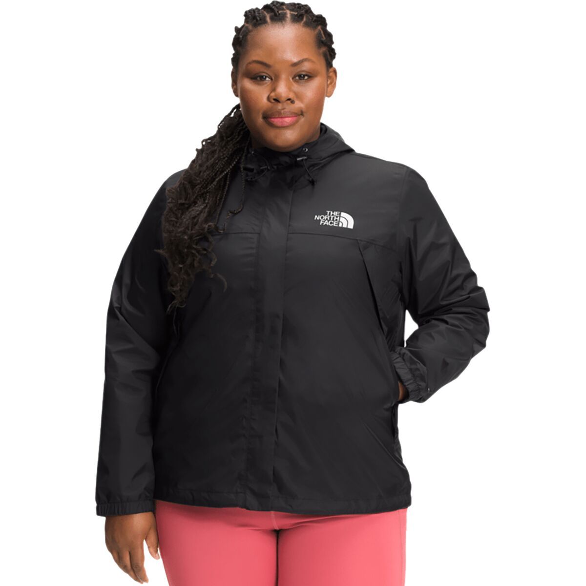 Image of The North Face Antora Plus Jacket - Women's TNF Black/NPF, 2X