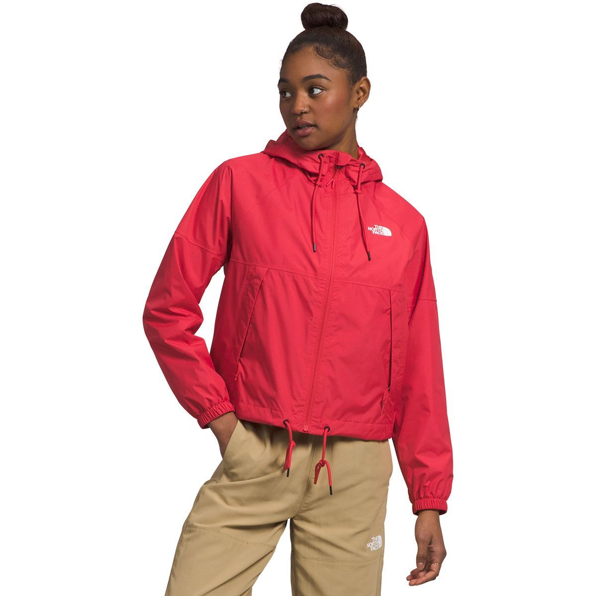 The North Face Antora Rain Hooded Jacket - Women's Clay Red, 3XL