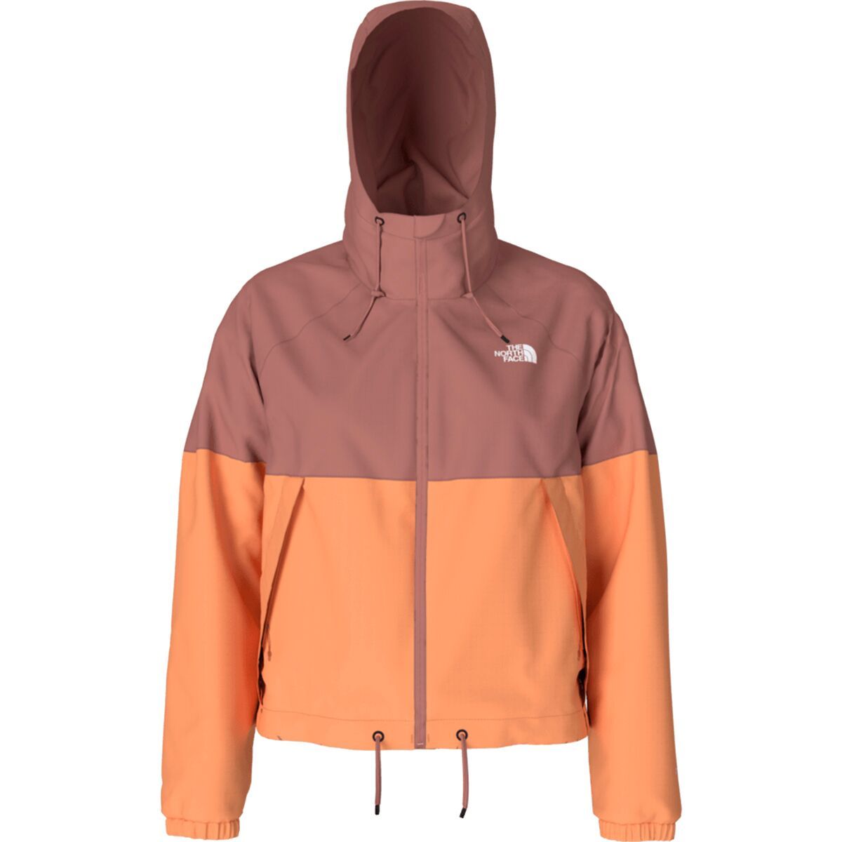 The North Face Antora Rain Hooded Jacket - Women's Peach Granite/Light Mahogany, S