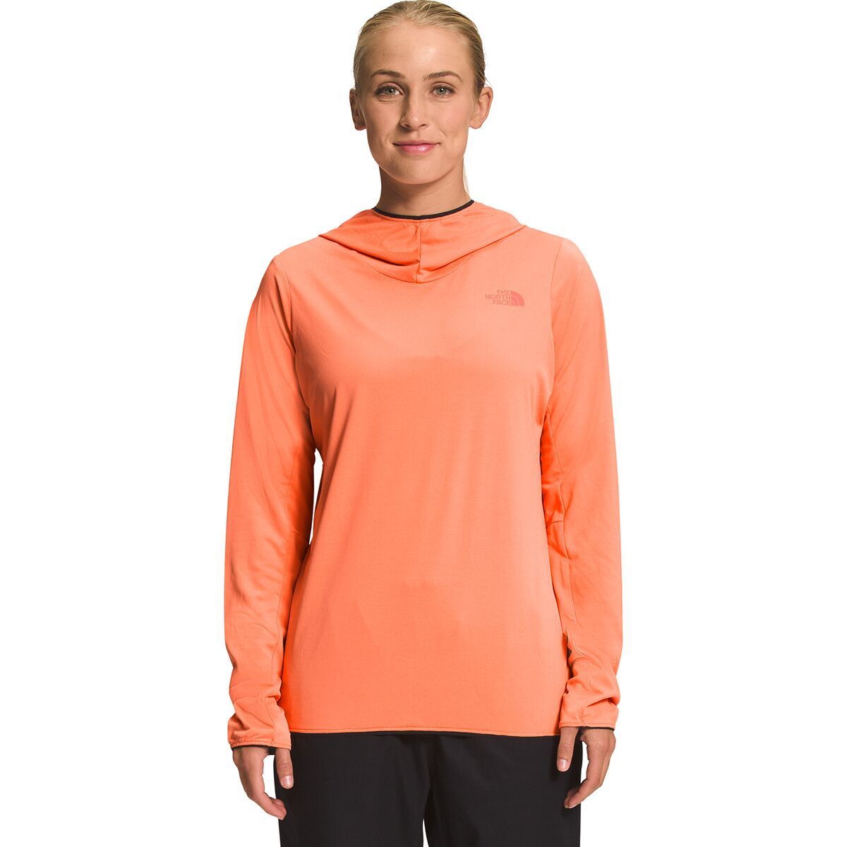 The North Face Belay Sun Hooded Shirt - Women's Dusty Coral Orange, M