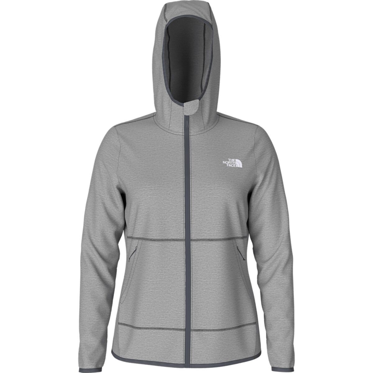 Image of The North Face Canyonlands Hooded Jacket - Women's TNF Medium Grey Heather/NPF, M