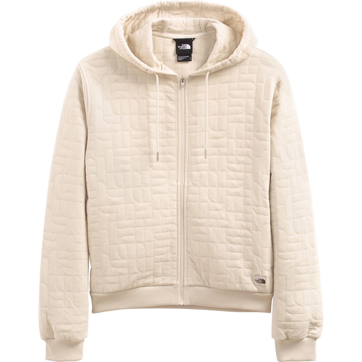 the north face quilted patchwork zip up sweater