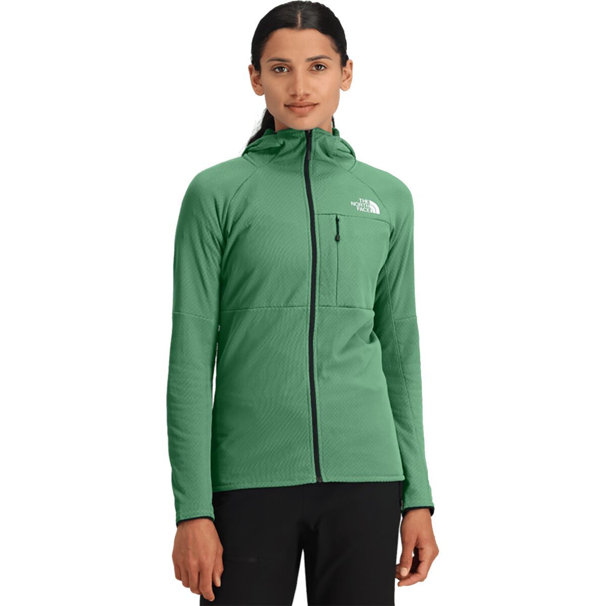 Image of The North Face Summit FUTUREFLEECE Full-Zip Hooded Jacket - Women's Nebula Green, L