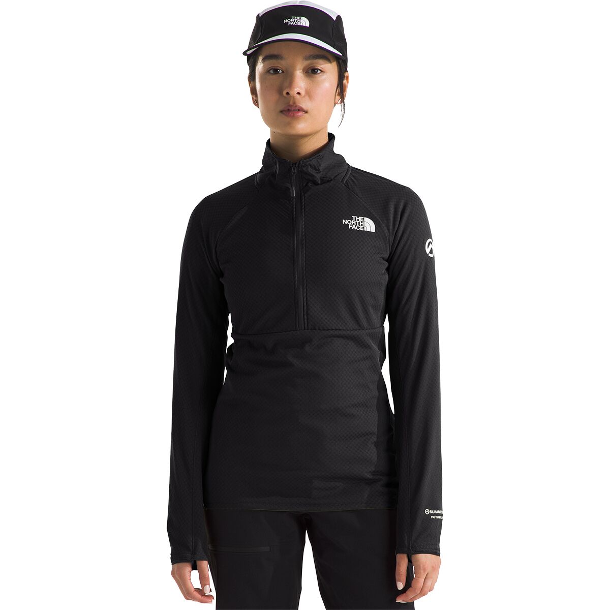 Image of The North Face Summit FUTUREFLEECE LT 1/2-Zip Pullover - Women's TNF Black/NPF, S